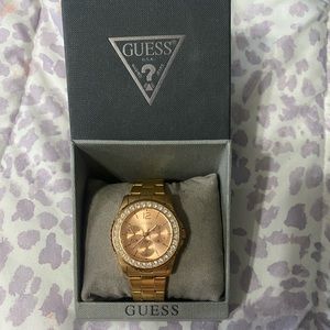 Gold/ Rose Gold Guess watch
